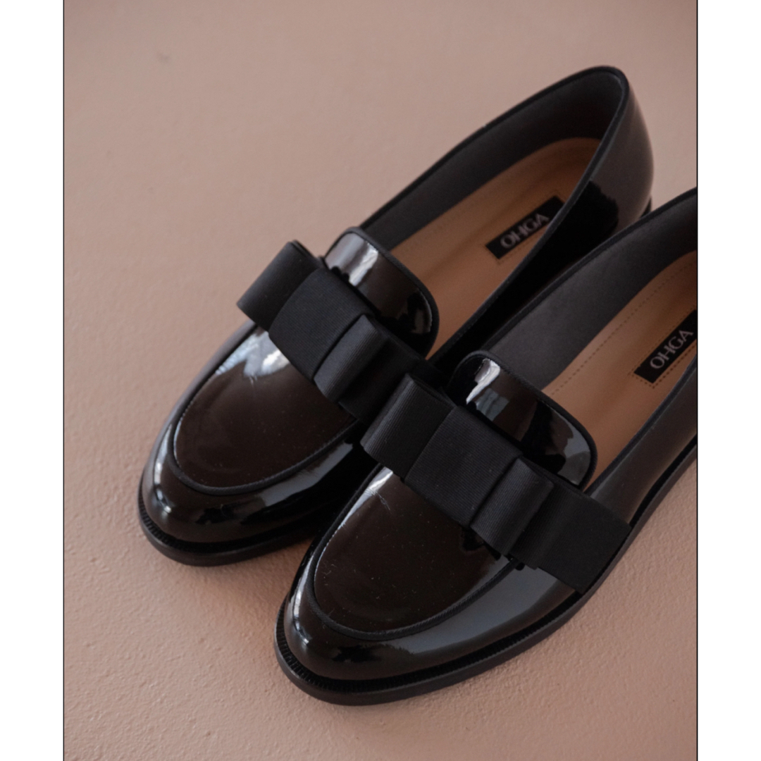 Drawer(ドゥロワー)のOHGA オーガ RIBON LOAFER リボンローファー 23.0cm レディースの靴/シューズ(ローファー/革靴)の商品写真