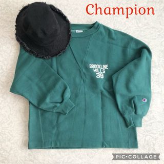 Champion チャンピオン リバースウィーブロゴスウェット グリーンM