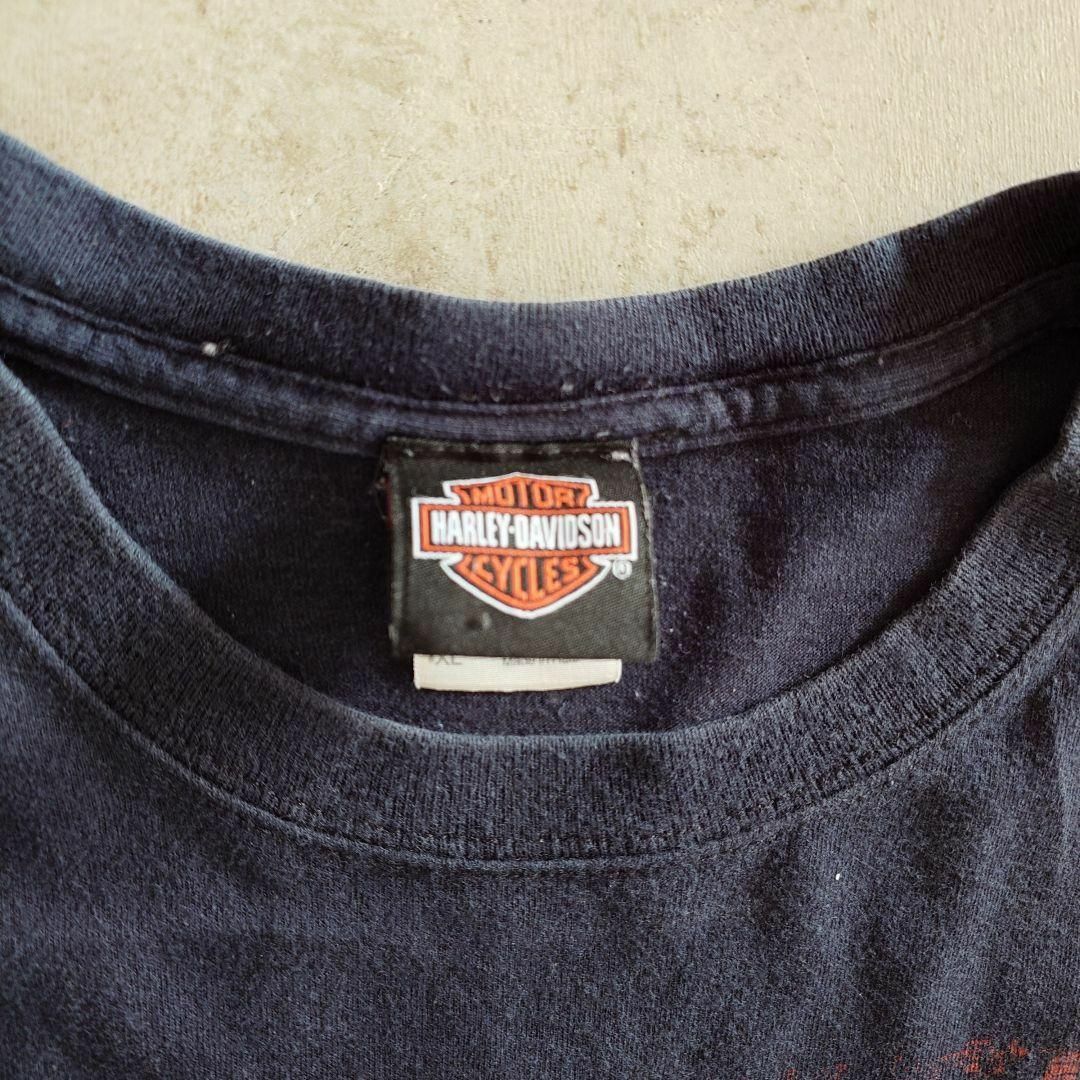 Harley Davidson(ハーレーダビッドソン)の古着 ハーレーダビッドソン　両面　プリントT　XL メンズのトップス(Tシャツ/カットソー(半袖/袖なし))の商品写真