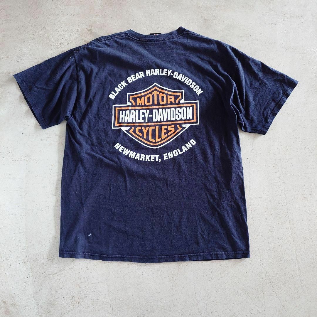 Harley Davidson(ハーレーダビッドソン)の古着 ハーレーダビッドソン　両面　プリントT　XL メンズのトップス(Tシャツ/カットソー(半袖/袖なし))の商品写真