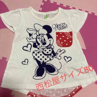 西松屋 - サイズ80 西松屋 ミニー半袖Tシャツ