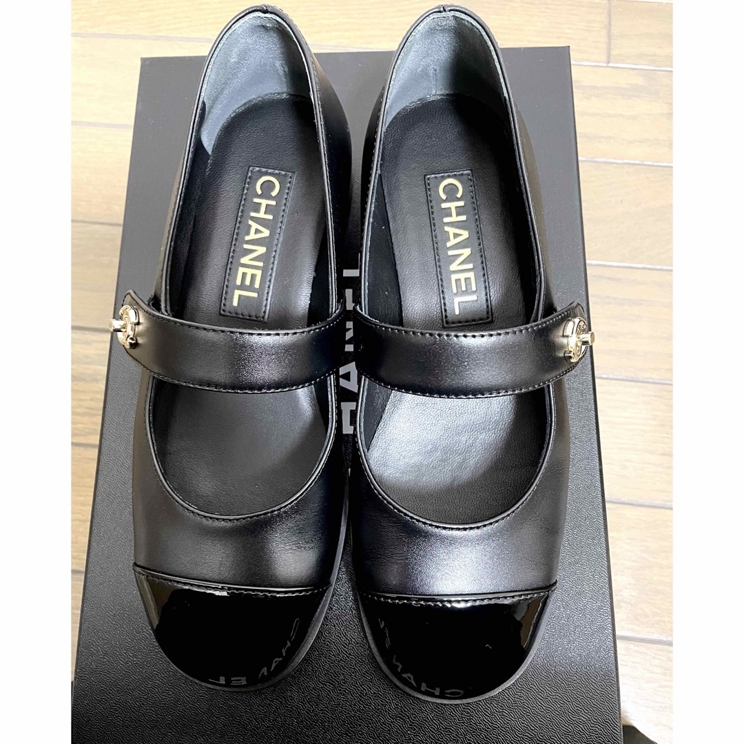 CHANEL - 最終値下新作美品 CHANEL メリージェーン ブラック CHANEL - 最終値下新作美品 CHANEL メリージェーン ブラック