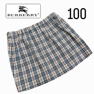 BURBERRY - BURBERRY バーバリー スカート フォーマル ノバチェック キッズ 100