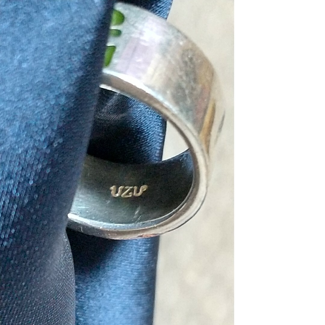 S925 UZU グリーンリング レディースのアクセサリー(リング(指輪))の商品写真
