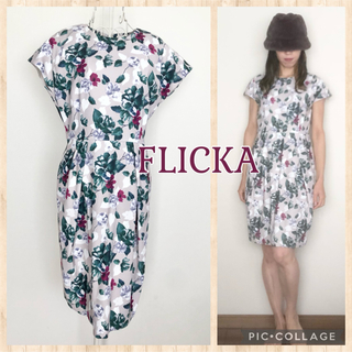 FLICKA フリッカ 花柄コクーンドレス 1