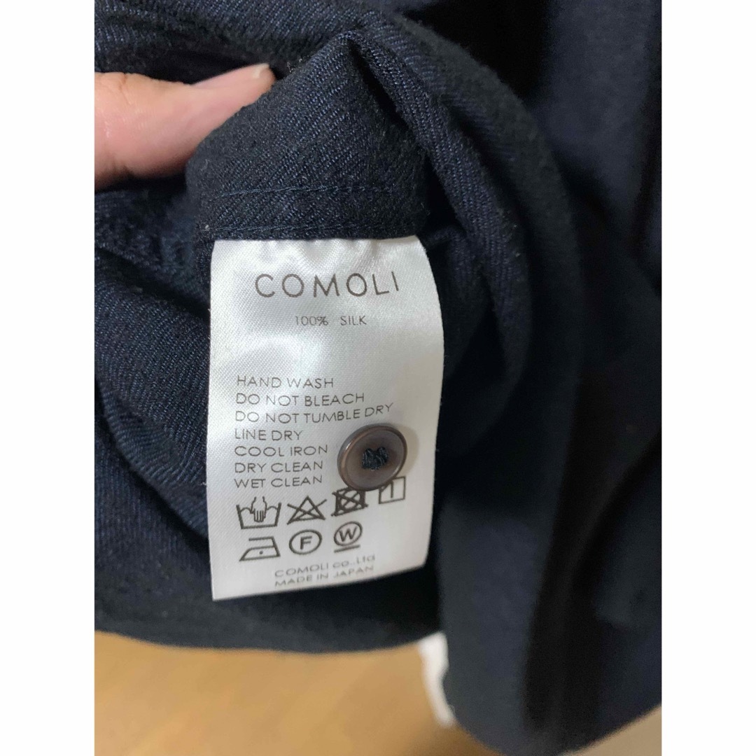 COMOLI(コモリ)のCOMOLI コモリ 20AW シルクネル プルオーバーシャツ メンズのトップス(シャツ)の商品写真