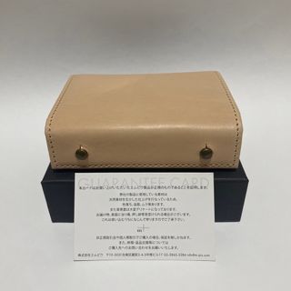 エムピウ(m+)の【新品未使用】m+ エムピウ ミッレフォッリエ2 TAN27 ヌメ　革財布　人気(折り財布)