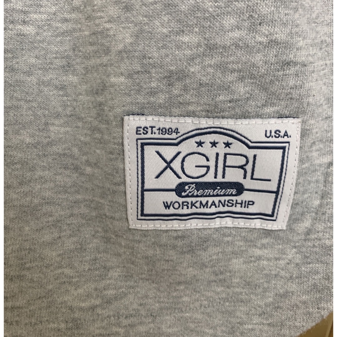 X-girl(エックスガール)のX-girl 半袖パーカー レディースのトップス(パーカー)の商品写真