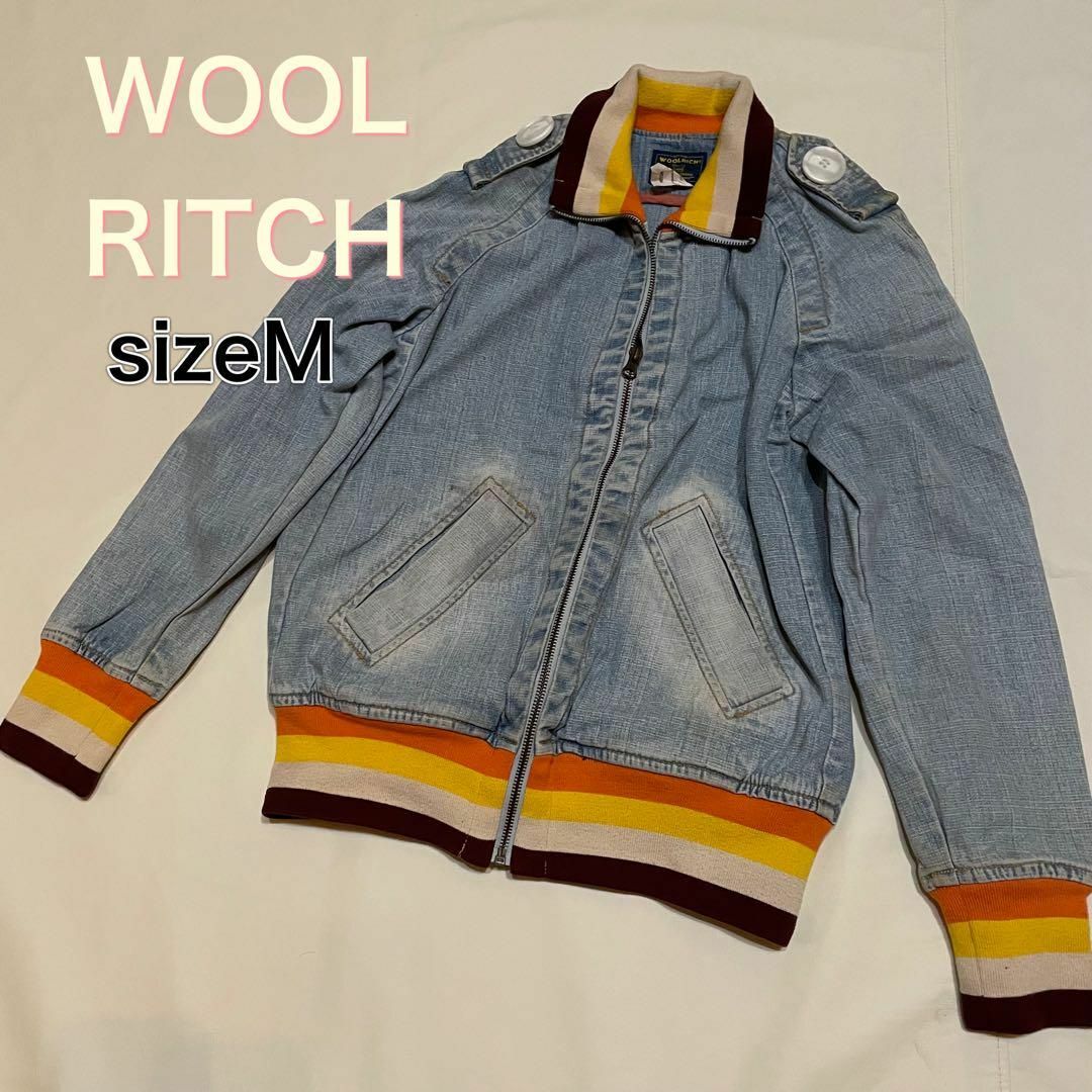 WOOLRICH(ウールリッチ)のウールリッチ　レトロ　ジージャン　デニムジャケット　サイズM レディースのジャケット/アウター(Gジャン/デニムジャケット)の商品写真