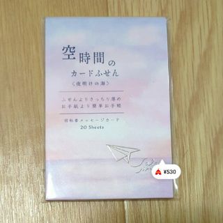 リュリュ(RyuRyu)の空時間のカードふせん 夜明けの海 SOF-01 最厚口20枚 リュリュ(ノート/メモ帳/ふせん)