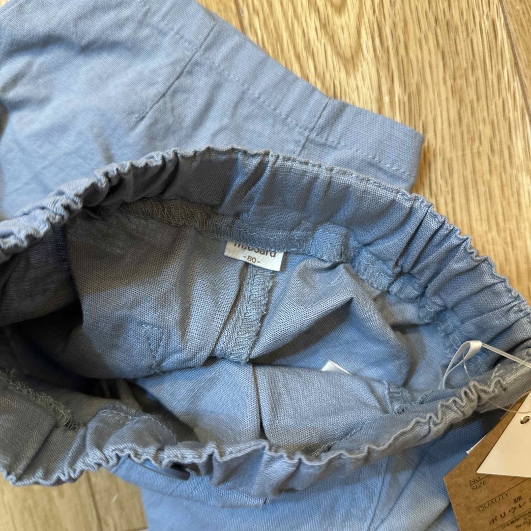 しまむら(シマムラ)のブルー　半ズボン　80センチ キッズ/ベビー/マタニティのベビー服(~85cm)(パンツ)の商品写真