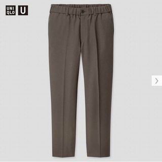 ユニクロ(UNIQLO)のUNIQLO U ワイドフィットテーパードパンツ ダークグレー 完売品 入手困難(スラックス)