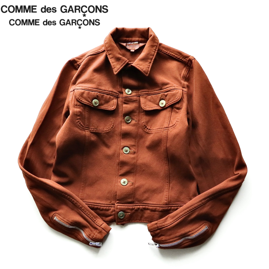 COMME des GARCONS COMME des GARCONS(コムデギャルソンコムデギャルソン)のコムコム ポリ縮トラッカージャケット SS 染色加工 コムデギャルソン レディースのジャケット/アウター(ブルゾン)の商品写真