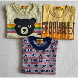 DOUBLE.B - ダブルB  Tシャツ3枚セット（90cm）