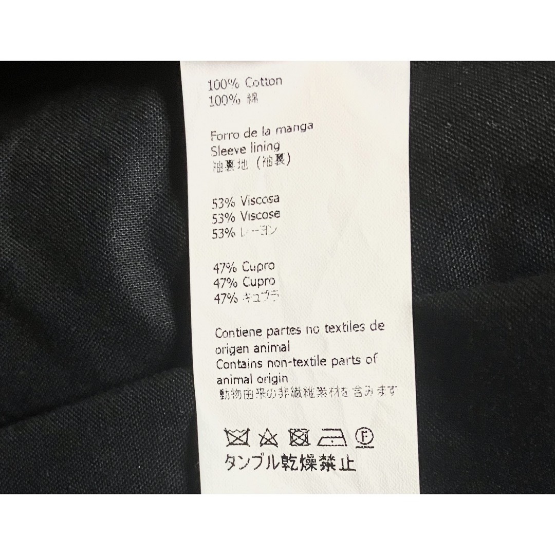 LOEWE(ロエベ)のロエベ LOEWE ステンカラー ウール カシミヤ メルトン コート 比翼仕立て メンズのジャケット/アウター(ステンカラーコート)の商品写真