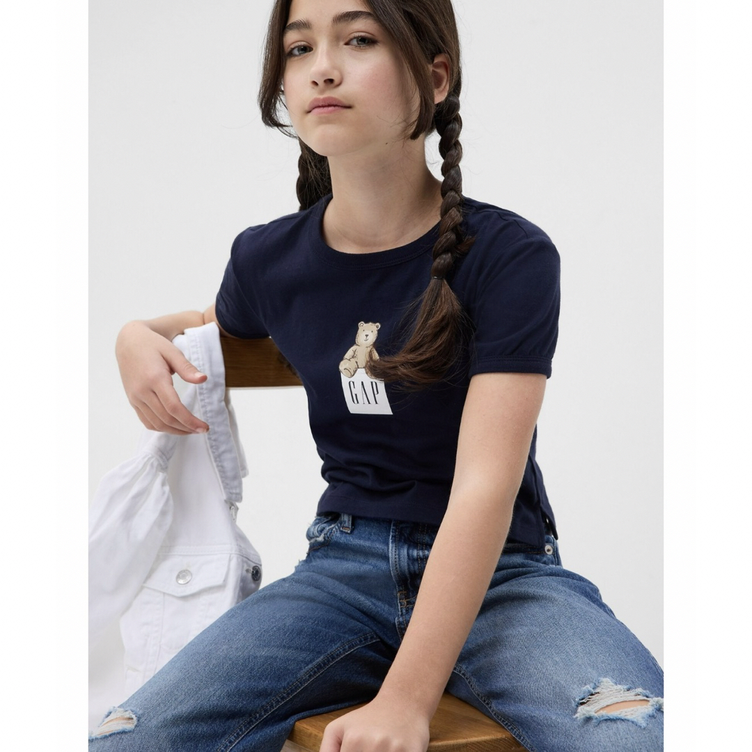 GAP Kids(ギャップキッズ)のブラナンベア GAPロゴTシャツ (キッズ)120 キッズ/ベビー/マタニティのキッズ服女の子用(90cm~)(Tシャツ/カットソー)の商品写真