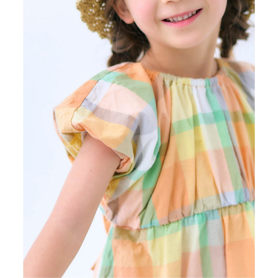 apres les cours(アプレレクール)のapres les cours ꕤ バックリボンヒロインワンピ キッズ/ベビー/マタニティのキッズ服女の子用(90cm~)(ワンピース)の商品写真