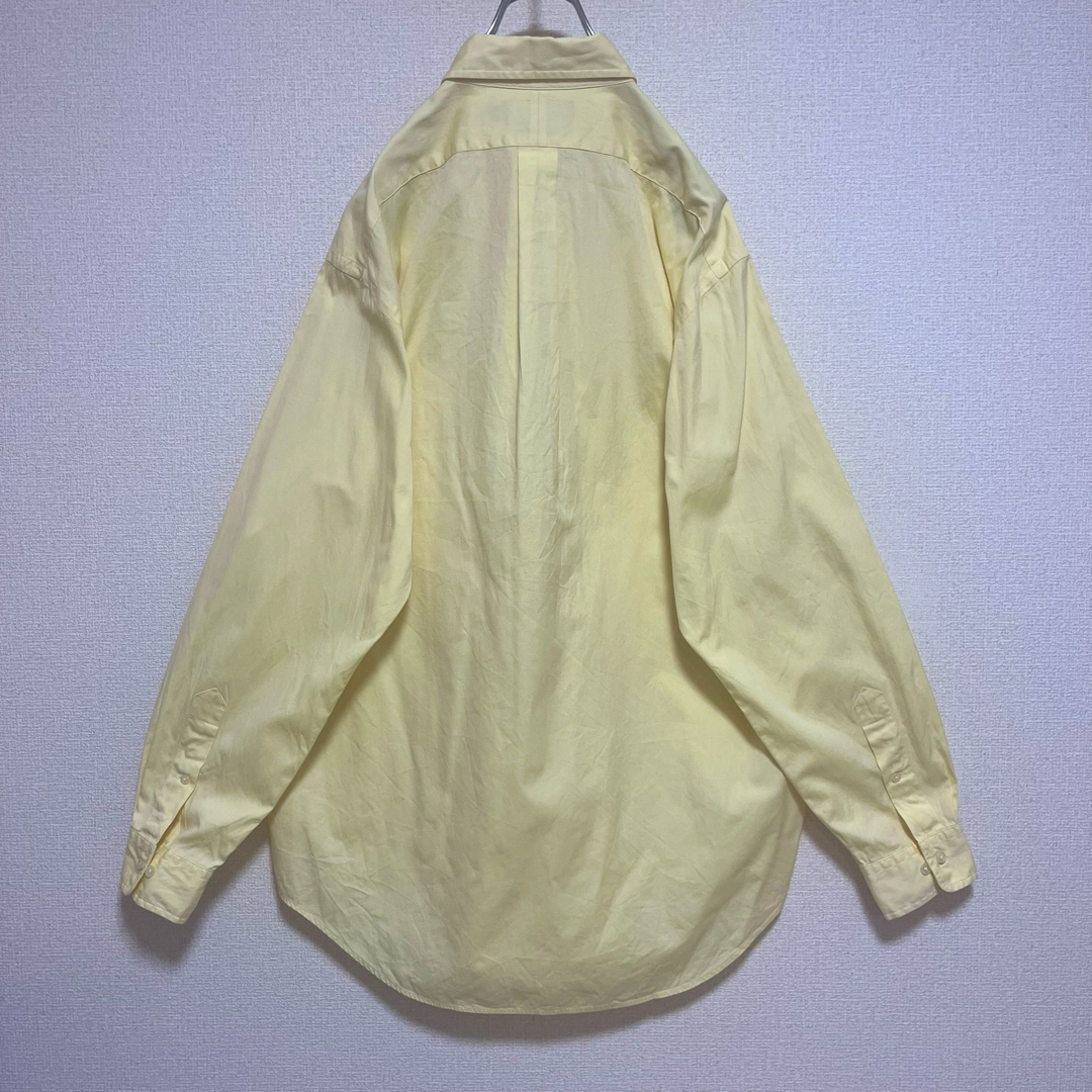 Ralph Lauren(ラルフローレン)のラルフローレン ボタンダウンシャツ 長袖 イエロー 黄色 青ポニー刺繍 ゆるだぼ メンズのトップス(シャツ)の商品写真