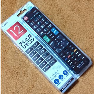 エレコム(ELECOM)の新品 エレコム TVリモコン 12メーカー対応  ERC-TV01LBK-MU(その他)