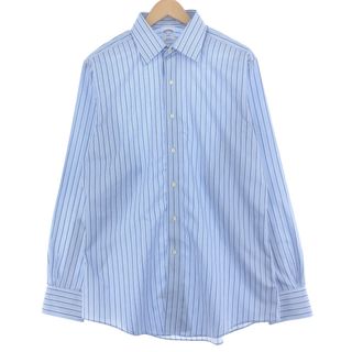 Brooks Brothers - 古着 ブルックスブラザーズ Brooks Brothers 346 長袖 ストライプシャツ メンズL /eaa433031