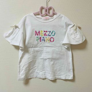 メゾピアノ(mezzo piano)のメゾピアノ　フルーツロゴフレア袖Tシャツ　140cm(Tシャツ/カットソー)