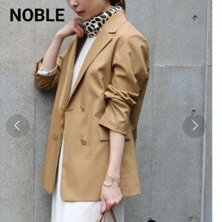 Noble - 美品 Noble カルゼストレッチ  テーラードジャケット キャメル 金ボタン