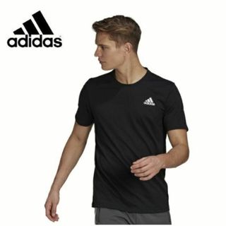 adidas - 【新品】アディダス 吸汗速乾 スポーツ トレーニング 半袖 Tシャツ 黒 M