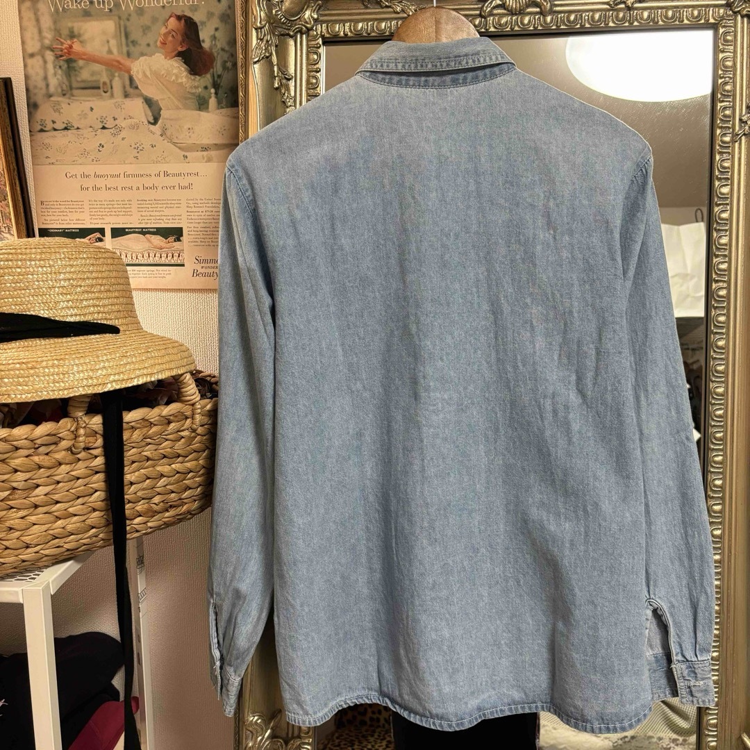 Vintage embroidery denim shirt レディースのトップス(シャツ/ブラウス(長袖/七分))の商品写真