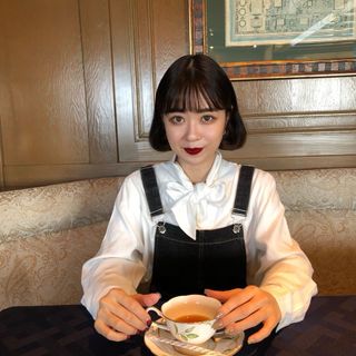 Vintage white bowtie blouse(シャツ/ブラウス(長袖/七分))