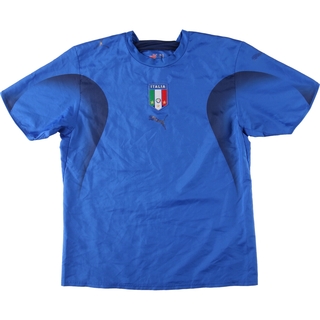 古着 プーマ PUMA イタリア代表 サッカーユニフォーム ゲームシャツ メンズL /eaa438467