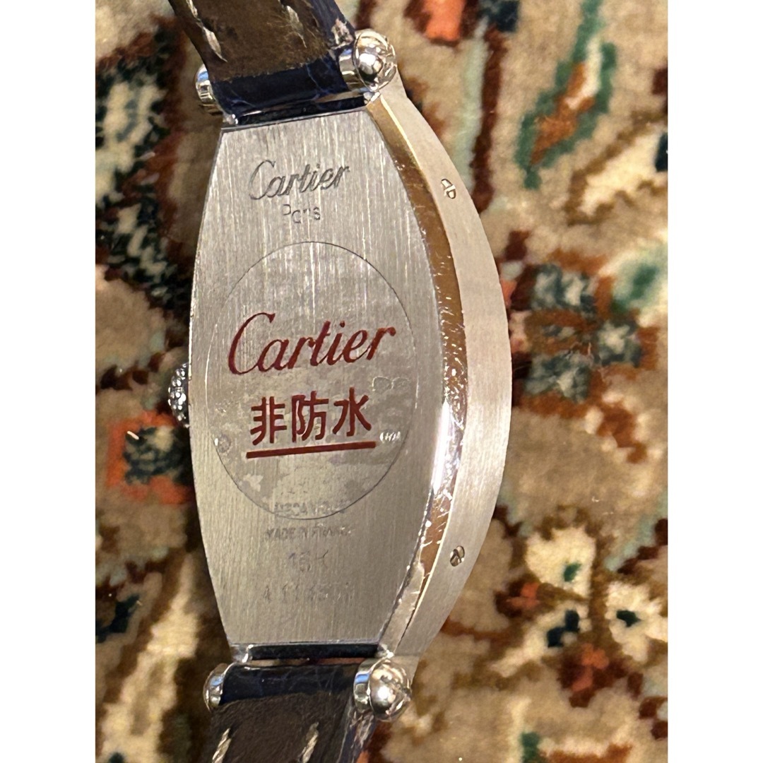 Cartier(カルティエ)のCartier 18K WHITE GOLD TONNEAU WATCH 完品 レディースのファッション小物(腕時計)の商品写真