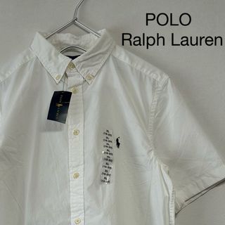 ラルフローレン(Ralph Lauren)の新品 90s POLO Ralph Lauren 半袖BDシャツ ホワイト(シャツ)