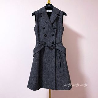 ディオール(Christian Dior) ジレ ひざ丈ワンピース(レディース)の通販 ディオール(Christian Dior) ジレ ひざ丈ワンピース(レディース)の通販