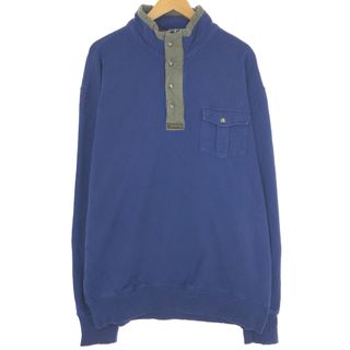 Ralph Lauren - 古着 ラルフローレン Ralph Lauren POLO by Ralph Lauren ハーフスナップ スウェットシャツ トレーナー メンズXL /eaa436761