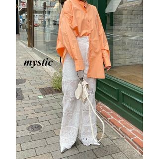 mystic - 新品 mystic ショルダースリットシャツ