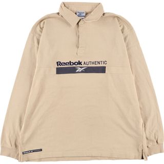 リーボック(Reebok)の古着 00年代 リーボック Reebok 長袖 ポロシャツ メンズL /eaa432957(ポロシャツ)