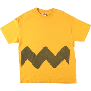 古着 90年代 ALSTYLE APPARELandACTIVEWEAR SNOOPY スヌーピー チャーリーブラウン プリントTシャツ メンズXL /eaa435508(Tシャツ/カットソー(半袖/袖なし))