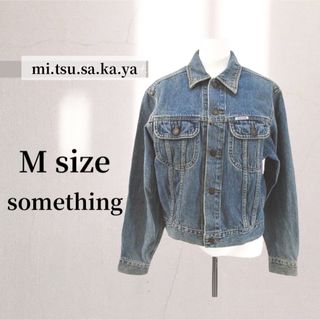 SOMETHING - something　サムシング　Gジャン　ジージャン　日本製デニムジャケット　M