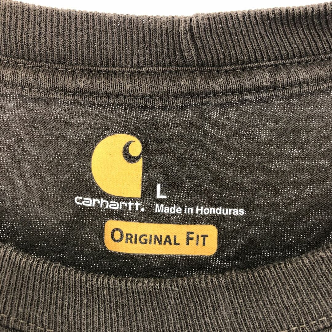 carhartt(カーハート)の古着 カーハート Carhartt ORIGINAL FIT 無地ポケットロングTシャツ ロンT メンズL /eaa436170 メンズのトップス(Tシャツ/カットソー(半袖/袖なし))の商品写真