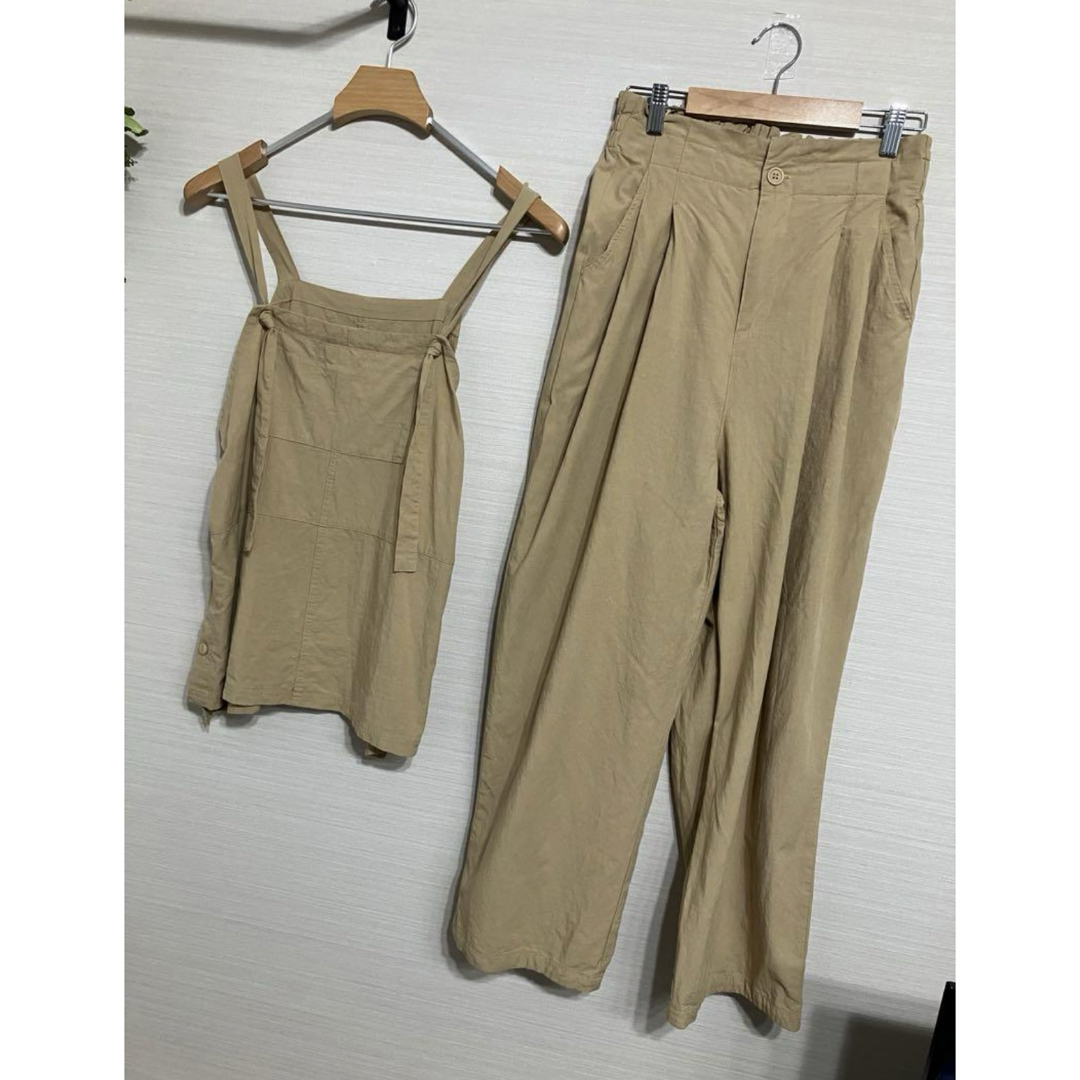 Bou Jeloud(ブージュルード)の美品　LUPILIEN カットオフオールインワン　セットアップ レディースのパンツ(オールインワン)の商品写真