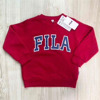 ニシマツヤ(西松屋)の【FILA】95   新品未使用　ベビー　トップス　トレーナー　裏起毛　赤(Tシャツ/カットソー)