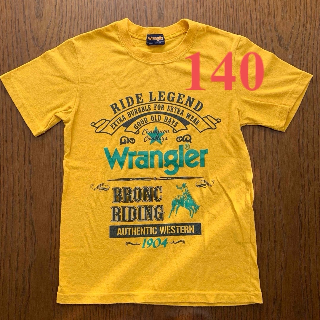 Wrangler(ラングラー)の140㎝ Tシャツ Wrangler イエロー キッズ/ベビー/マタニティのキッズ服男の子用(90cm~)(Tシャツ/カットソー)の商品写真