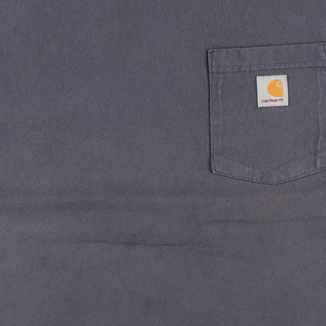 carhartt(カーハート)の古着 カーハート Carhartt Loose Fit 半袖 ワンポイントロゴポケットTシャツ メンズXL /eaa436388 メンズのトップス(Tシャツ/カットソー(半袖/袖なし))の商品写真