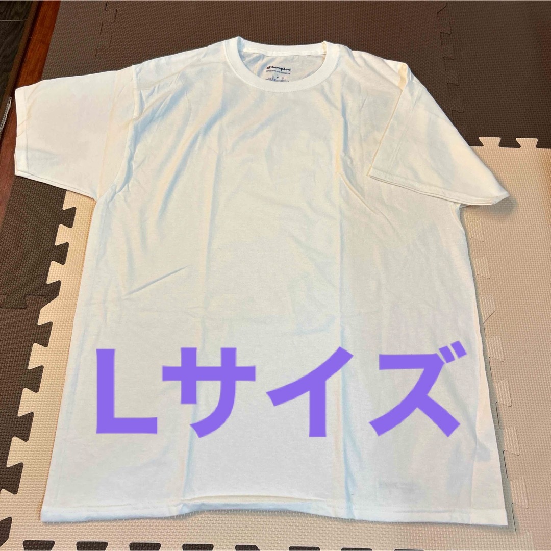 Champion(チャンピオン)のChampion　チャンピオン　新品　オーバーサイズTシャツ　Lサイズ　ホワイト メンズのトップス(Tシャツ/カットソー(半袖/袖なし))の商品写真