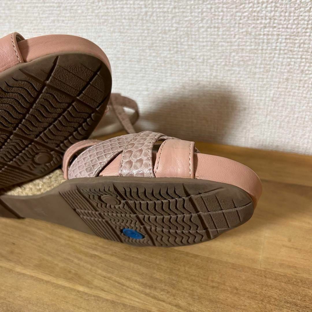ZIIIRO(ジーロ)のasics アシックス　23.5cm GIRO エスパドリーユ　パイソン　ピンク レディースの靴/シューズ(サンダル)の商品写真