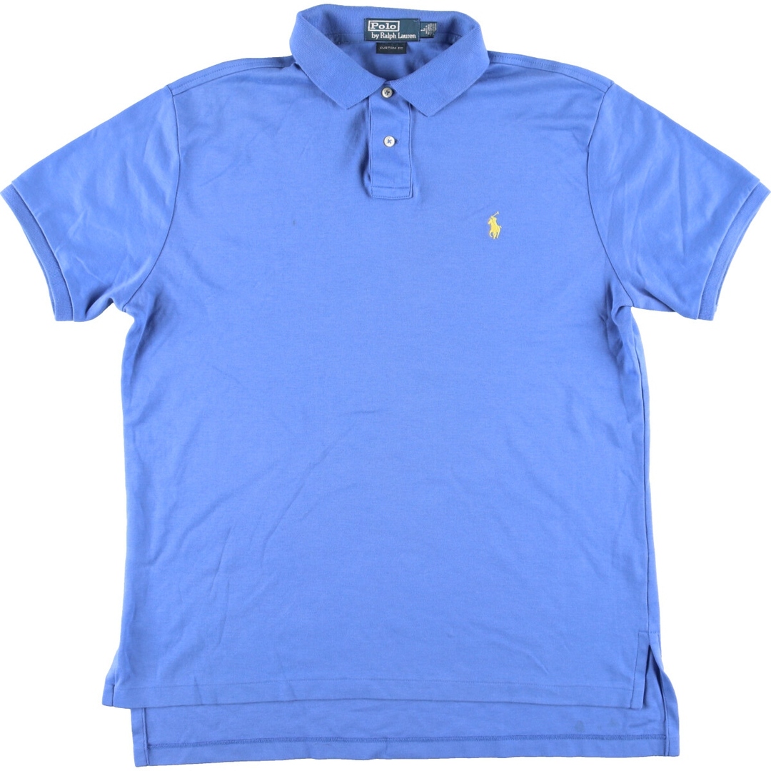 Ralph Lauren(ラルフローレン)の古着 90年代 ラルフローレン POLO RALPH LAUREN CUSTOM FIT 半袖 ポロシャツ メンズL /eaa432934 メンズのトップス(ポロシャツ)の商品写真