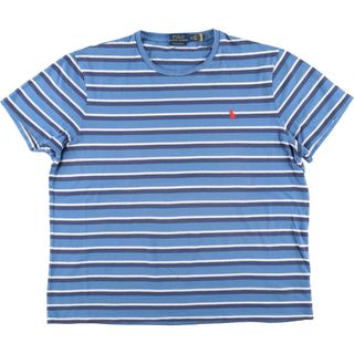 ラルフローレン(Ralph Lauren)の古着 ラルフローレン Ralph Lauren CUSTOM SLIM FIT 半袖 ボーダーTシャツ メンズXL /eaa363326(Tシャツ/カットソー(半袖/袖なし))