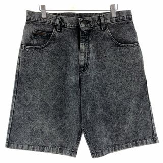 リー(Lee)の古着 90年代 リー Lee ケミカルウォッシュ デニムショーツ ハーフパンツ USA製 メンズw33 ヴィンテージ  /eaa382650(ショートパンツ)