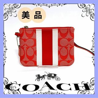 コーチ(COACH)のコーチ 財布 マルチケース カードケース レッド レディース(財布)