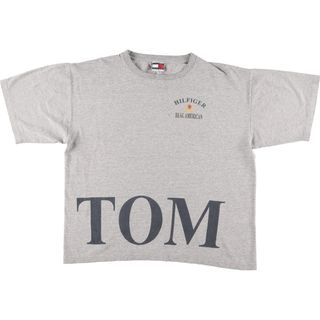 トミーヒルフィガー(TOMMY HILFIGER)の古着 トミーヒルフィガー TOMMY HILFIGER 半袖 ロゴTシャツ カナダ製 メンズL /eaa363322(Tシャツ/カットソー(半袖/袖なし))